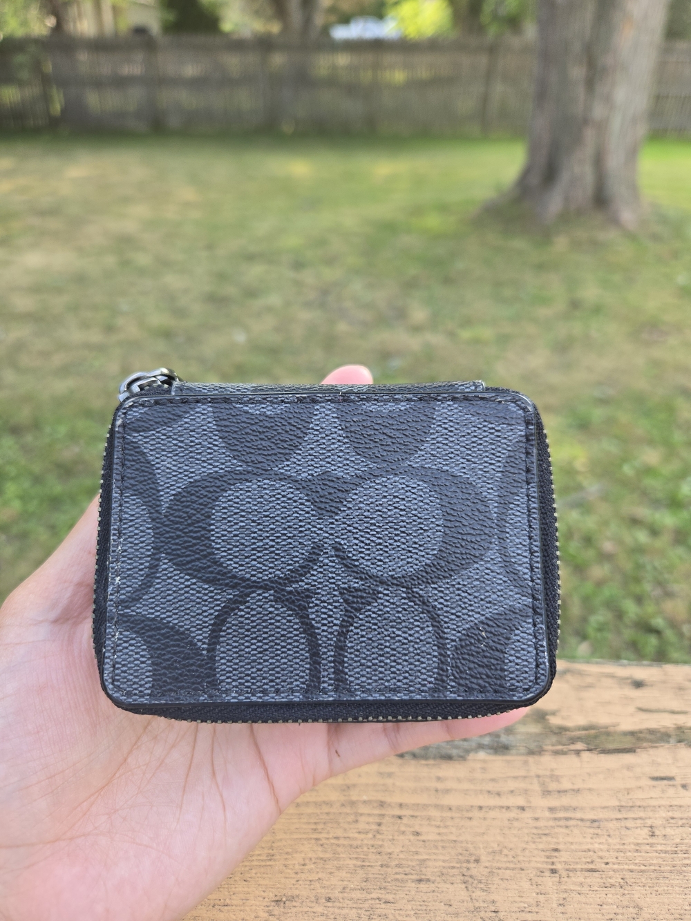 Coach Black Sig C Pillbox